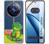 Tumundosmartphone Funda Silicona Transparente para Realme 12 5G / 12x 5G diseño Coco Dibujos