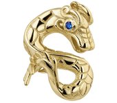 Earcandy Jewelry Pendiente Piercing Tragus Mythos en Plata 925 y Baño de Oro 18k - Joyería Mujer