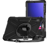HUWEI For Samsung Galaxy Tab S9 S8 Ultra 14.6" S7 Plus FE 12.4" 11" Case Shockproof Kids Stand Tablet Cover Shoulder Strap Funda