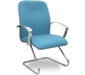 Sillón Caudete confidente patín bali azul cielo