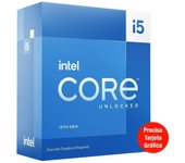 Procesador 1700 Intel Core i5 13400F - 4.6 Ghz - 10 nﾃｺcleos - 16 hilos - 20 MB cachﾃｩ - Sin grﾃ｡fica - Caja