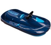 Trineo Azul con Volante para Nieve - Frenos de Mano - Resistente y Duradero