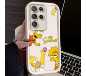Cute The Simpsons For Samsung S20 S21 S22 S23 S24 FE Plus Ultra 5G Note 20 Ultra Eyes Ladder Phone Case