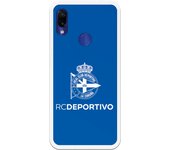 Funda original compatible con Xiaomi Redmi Note 7 - RC Deportivo Escudo blanco fondo azul