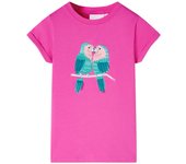 Camiseta Infantil dark pink 140