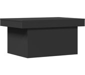 vidaXL Mesa de centro madera de ingeniería 80x55x40 cm Blanco, Negro, Roble Sonoma Mesita de Salón o Comedor o Auxiliar Mesa de Café Meuble Salón