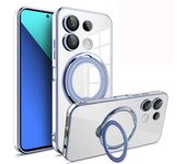 For Xiaomi Redmi Note 13 Pro Plus 5G Case 360° Stand Holder Magnet Magsafe Wireless Charge Soft Cover For Redmi A313C 4G 5G