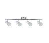 FABRILAMP Regleta Cholo 4xe14 Blanco/cromo 16x69,5x10 Cm - Diseño Moderno
