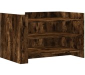 vidaXL Mesa de centro madera de ingeniería 80x50x50 cm Blanco, Negro, Roble Sonoma Mesita de Salón o Comedor o Auxiliar Mesa de Café Meuble Salón