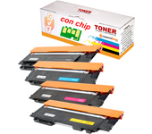 Pack 4 Toner HP W2070A / W2071A / W2072A / W2073A (CON CHIP) 117A - Alta Calidad