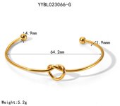 Encanto Pulseras de puño abierto Vintage para mujer, brazaletes ajustables de hoja, corazón, arco, flecha, joyería gitana, regalo de bisutería, moda personalidad Simple Bileklik  figura relámpago pulsera pareja latido del corazón frecuencia pulsera