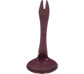 Vajilla de cocina 3 en 1, tenedor, cuchara, tenedor portátil multifuncional con dientes, cubiertos para el hogar, color morado