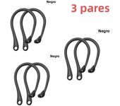1 Pair Silicone Anti-lost Ear Hook for Apple AirPods 1 2 3 Pro Sports Anti-drop Ear Hook Wireless Earphone Ear Hook White Black