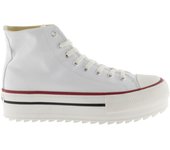 Victoria Tribu Zapatillas abotinadas de lona con sello retro y suela doble en sierra 1061121