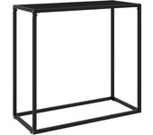 Consola Negra 80x35x75 cm en Vidrio