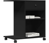 vidaXL Soporte para impresora con ruedas 60x40x68,5 cm Color Blanco,  Gris hormigón,  Negro y mas
