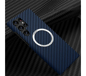Carbon Fiber Magnetic Macsafe Case for Magsafe Samsung S22 S24 Ultra S21 S23 Plus S22ultra S22Plus Mac Safe Cover Accessories
