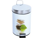 MSV Cubo de Basura 3L Lingga en Acero Inoxidable con Diseño Exclusivo y Cubo Extraíble