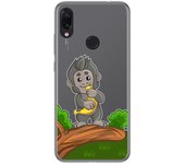 Tumundosmartphone Funda Gel Transparente para Xiaomi Redmi Note 7 diseño Mono Dibujos