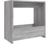 vidaXL Mesa auxiliar de madera contrachapada 50x26x50 cm Blanco, Negro, Gris Mesa de sofá Mesa de Entrada para Salón Consola de Entrada Mueble Recibidor Mesita Mesa auxiliar Salon