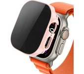 Tempered Glass+Privacy case for Apple Watch ultra 2 49mm 44mm 40mm 45mm Anti-Spy Screen Protector Cover iWatch series SE 6 8 7 9