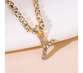 Tiny A-Z Initial Letter Anklets For Women Fashion Zircon Rhinestone Tennis Chain Anklet Bracelet Summer Beach Barefoot Jewelry
