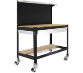 MESA DE TRABAJO SIMONWORK MOBILE BT3 BOX 1500 GALVA/MADERA 1520x1510x610 ESTANTERIAS SIMON