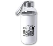 MERCHANDMANIA Bidón de 420 ml con Funda de neopreno frase motivadora si fuera fácil todos serían buenos tapon seguridad
