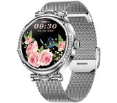Bluetooth mujeres pantalla CF32 reloj inteligente de las 1,27 pulgadas de llamada período fisiológico recordatorio de control de la salud