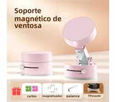More Portable Vacuum Magnetic Mobile Phone Bracket Adjustable Double-Sided Suction Cup Holder Lazy Stand For All Smartphone