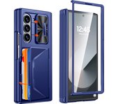 Back Clip S Pen Card Holder Full Coverage 9H Protective Film Luxury Shockproof Case for Galaxy Z Fold 6 Valentine's Day Gift