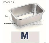 KEMORELA 3.2L/4.7L Stainless Steel Super Large Capacity DogBowl Anti-Overturninig Dog Food Bowl Suitable for Large and Small Dog