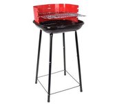 Barbacoa de Pie de 4 Patas con Parrilla Ajustable - 33x33x74cm - BBQ COLLECTION