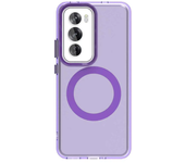 Transparent Matte Wireless Charge Protector Case for OPPO Reno 12 Pro 12F A80 A60 A3X A3 Pro 4G 5G Magnetic Armor Back Cover