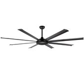 Ventilador de techo industrial CF 118200, motor DC, 8 aspas, 6 velocidades, temporizador, mando a distancia, 200 cm de diámetro, 60 W