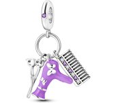 Silver Plated Rainbow Sunflower Beads Animal Elephant Pendant Charms Fit Original Bracelet For Women