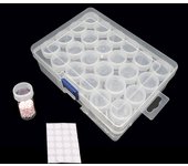 24/30/60 Bottles Diamond Painting Container Case With Number Stickers Labels Stickers Beads Storage Box Organizer Tools