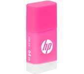 Memoria USB HP 64GB 2.0 Rosa - Alta Capacidad  Interfaz Rápida
