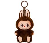 Labubu los monstruos latido del corazón Macaron cara esmaltada estatuilla de Pvc adorno de mesa muñeca Kawaii regalo de cumpleañ