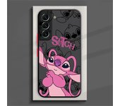 Stitch Angel Disney For Samsung Galaxy A73 A72 A71 A53 A52 A33 A15 A14 A13 A12 A05 4 S 5G Frosted Translucent phone Case