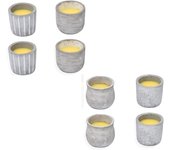 V3C TarroCem Nat4D PM [G] – PANDAHOME Vela de Citronela – Protección Natural contra Mosquitos, Diseño Decorativo en Terracota/Bambú/Cristal, Ideal para Interior y Exterior