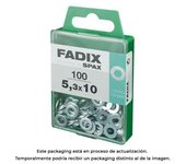 FADIX Caja m 100 Unid. Arandela Plana Acero Zincado 5,3x10mm FADIX - 18230 Arandela plana Recambios y Accesorios Tornillos Arandelas