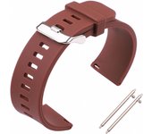 Quick Release Silicone Watch Strap Waterproof Soft Rubber Band  18mm 20mm 22mm 24mm Sports Smart Watches Available in 5 Colors