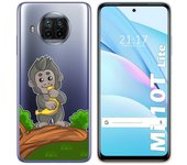 Tumundosmartphone Funda Gel Transparente para Xiaomi Mi 10T Lite diseño Mono Dibujos