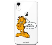 Funda original compatible con iPhone XR con un diseño de Garfield Hate Mondays