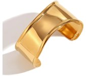 Stainless Steel rregular Elegant Open Cuff Bracelet Bangle For Women Waterproof Charm Jewelry for Women Gift Women's accessorie