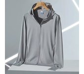 Ropa de protección solar de seda helada para exteriores UPF50+ para hombre y mujer, camisa fina y transpirable de verano antiultravioleta, chaqueta de protección solar