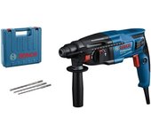 Bosch Professional GBH 2-21 - Martillo perforador (2 J, Ø máx. hormigón 21 mm, SDS plus, 3 brocas SDS plus, en maletín)