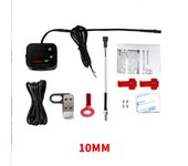 KOSO Cylinder Head Temperature Gauge motorcycle Universal Cylinder Temp Volt Phone USB Charging 3 in 1 Mini LCD Digital Meter