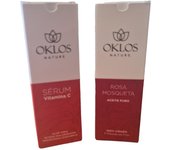 Oklos - Pack Rutina Antiedad Sérum Facial Vitamina C y Aceite de Rosa Mosqueta 30ml